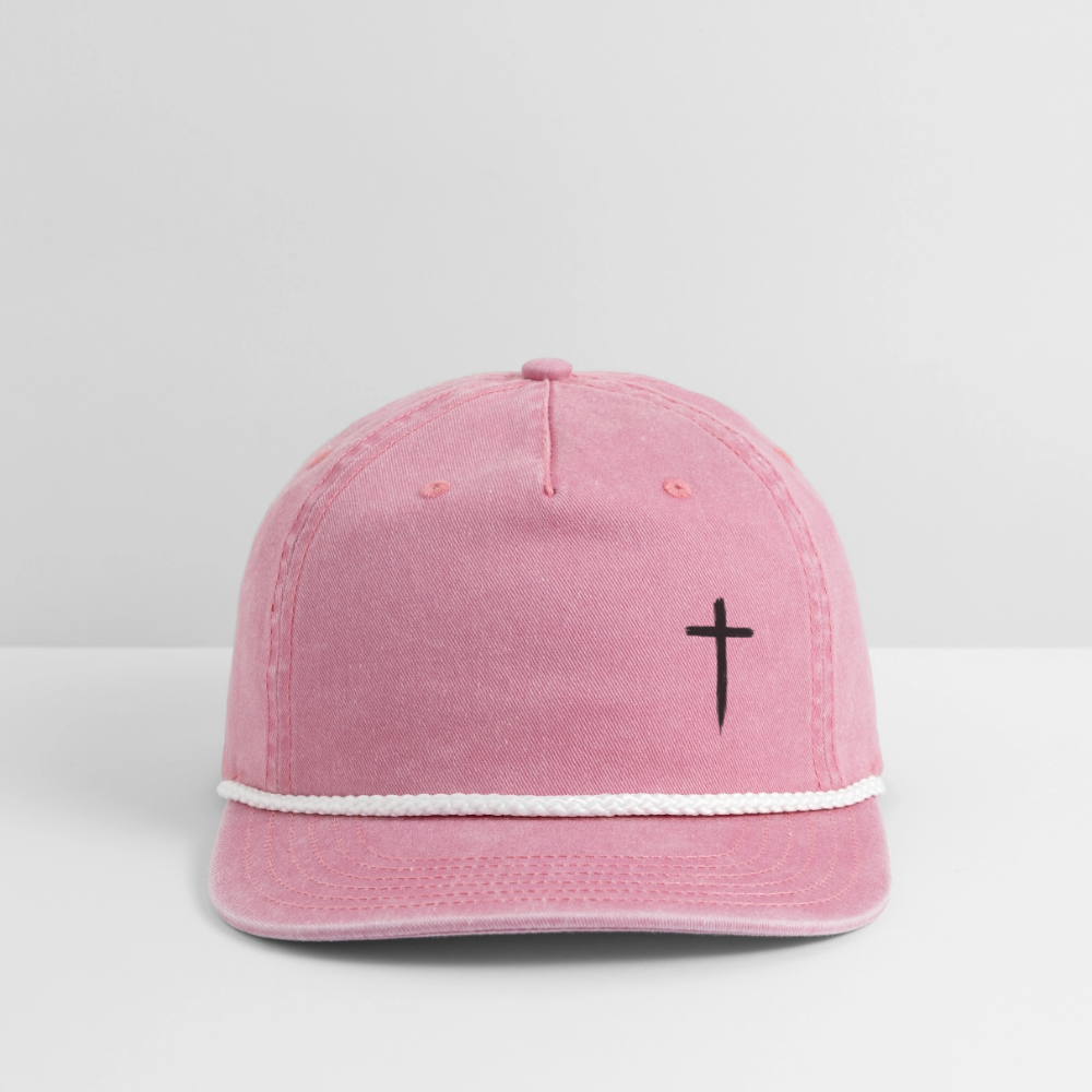 "Crowned in Grace" – Vintage Washed Cap - washed pink