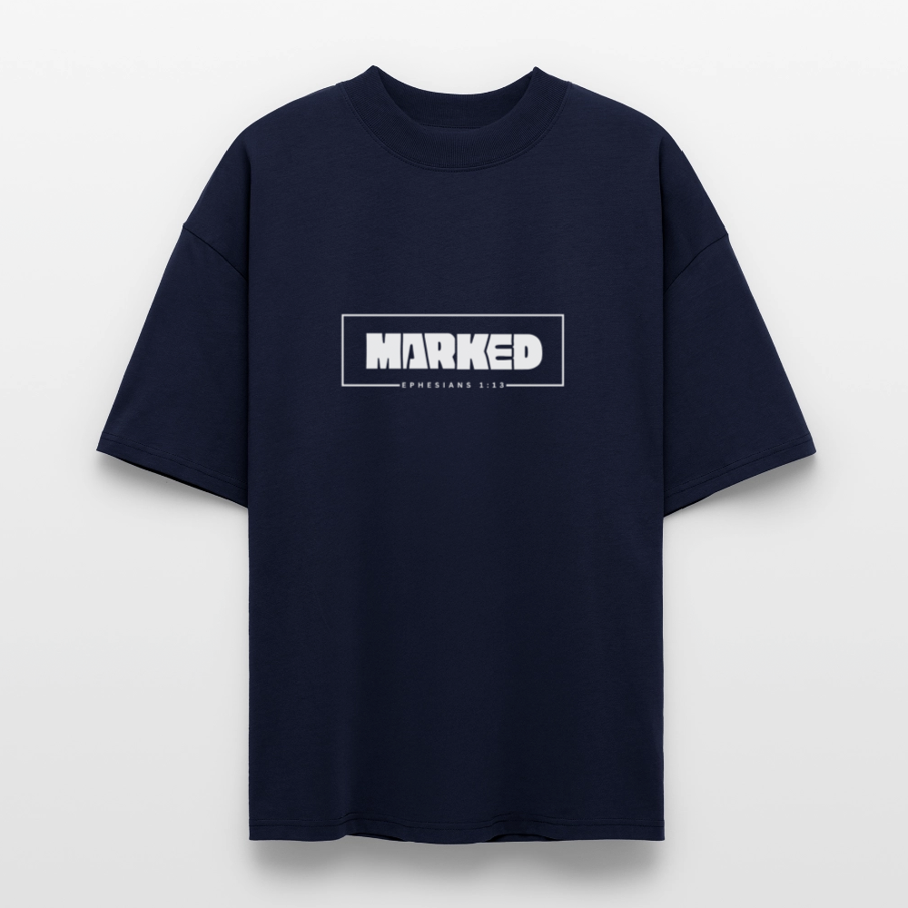 “Marked” - Oversized T-Shirt - french navy