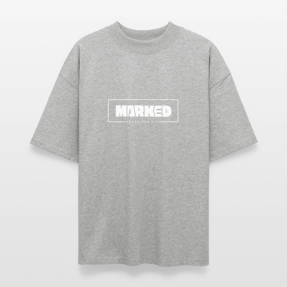 “Marked” - Oversized T-Shirt - heather gray