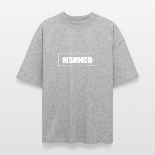“Marked” - Oversized T-Shirt - heather gray
