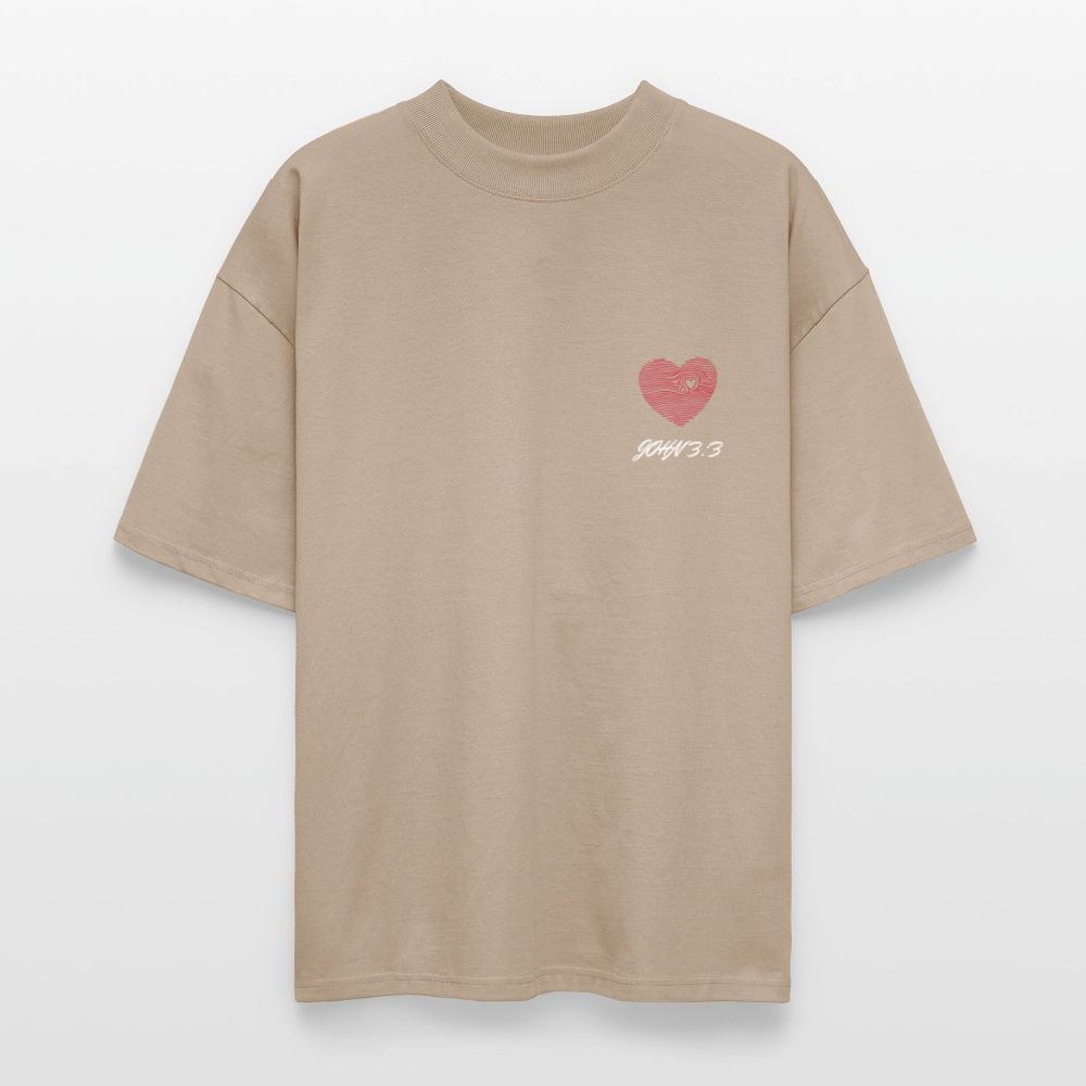 Stanley/Stella Blaster Oversized T-Shirt – John 3:3 Edition - stone