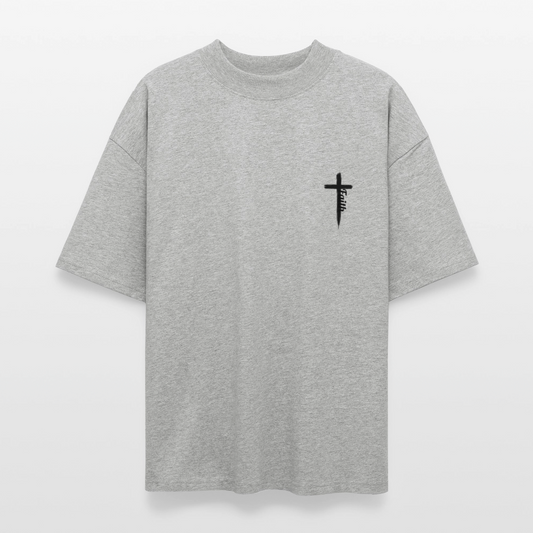 “Be Still” - Oversized T-Shirt - heather gray
