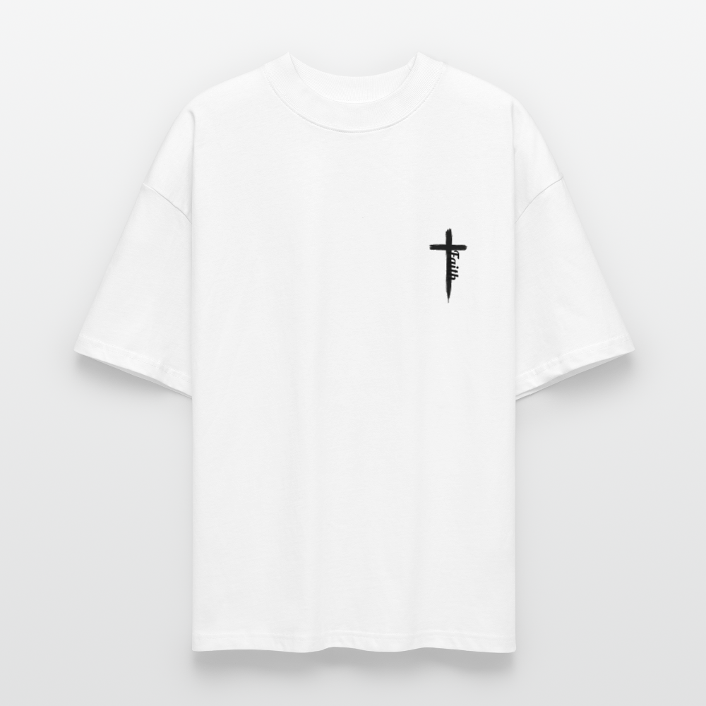 “Be Still” - Oversized T-Shirt - white