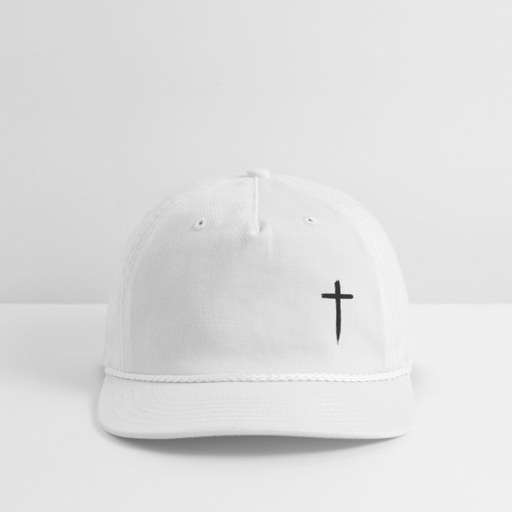 "Crowned in Grace" – Vintage Washed Cap - white