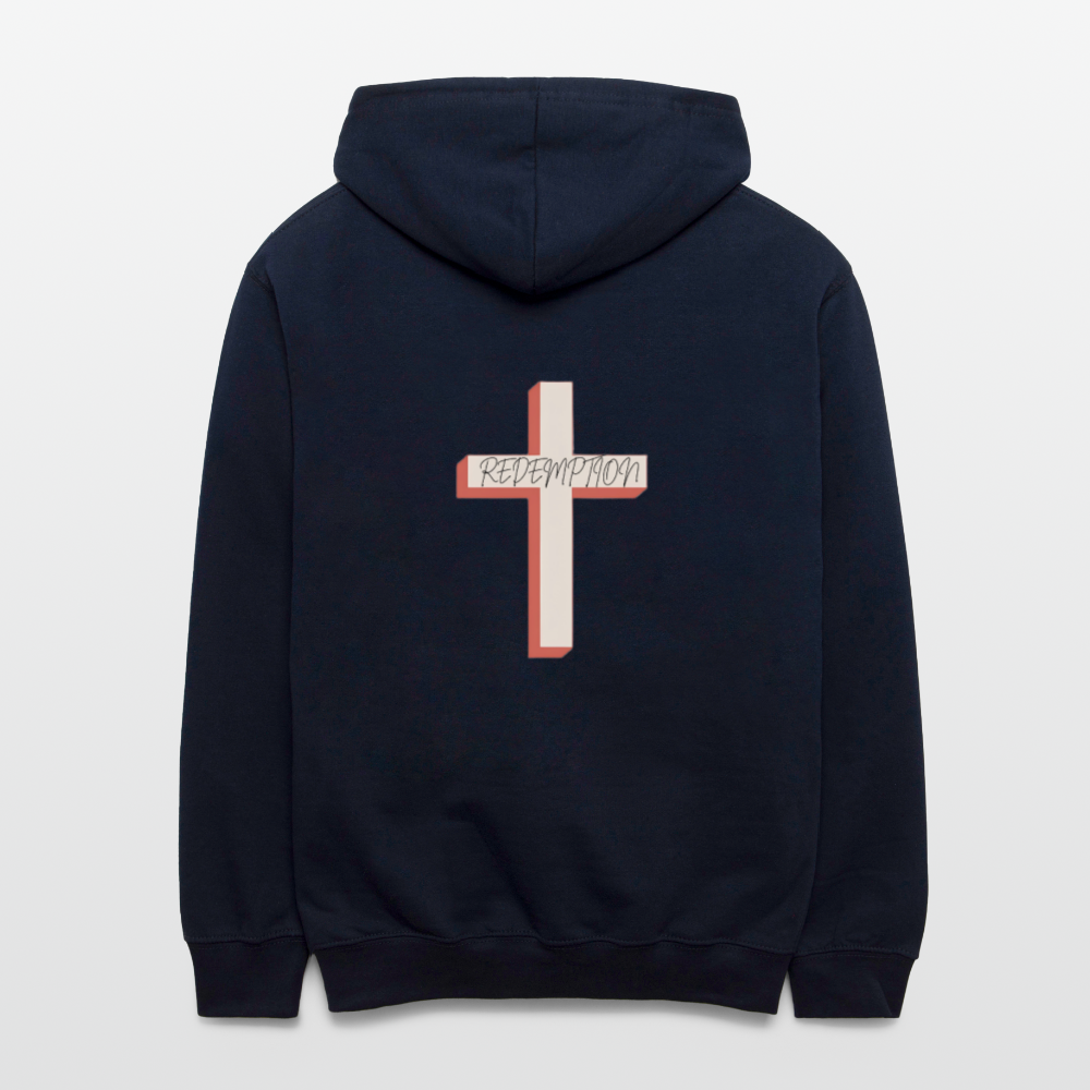Redemption Contrast Hoodie - navy/heather gray