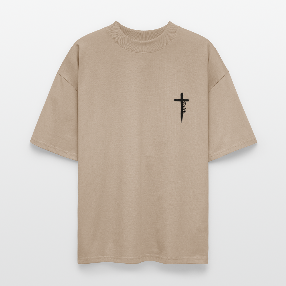 “Be Still” - Oversized T-Shirt - stone