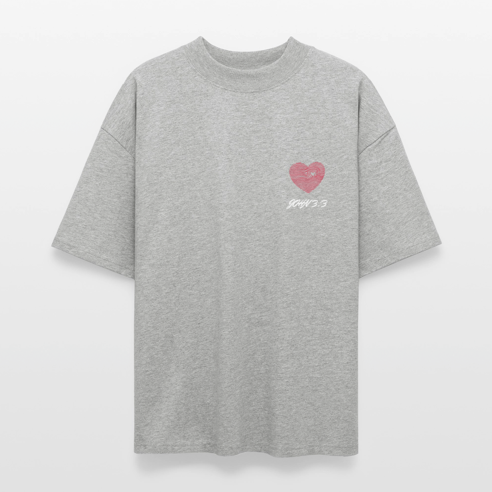 Stanley/Stella Blaster Oversized T-Shirt – John 3:3 Edition - heather gray