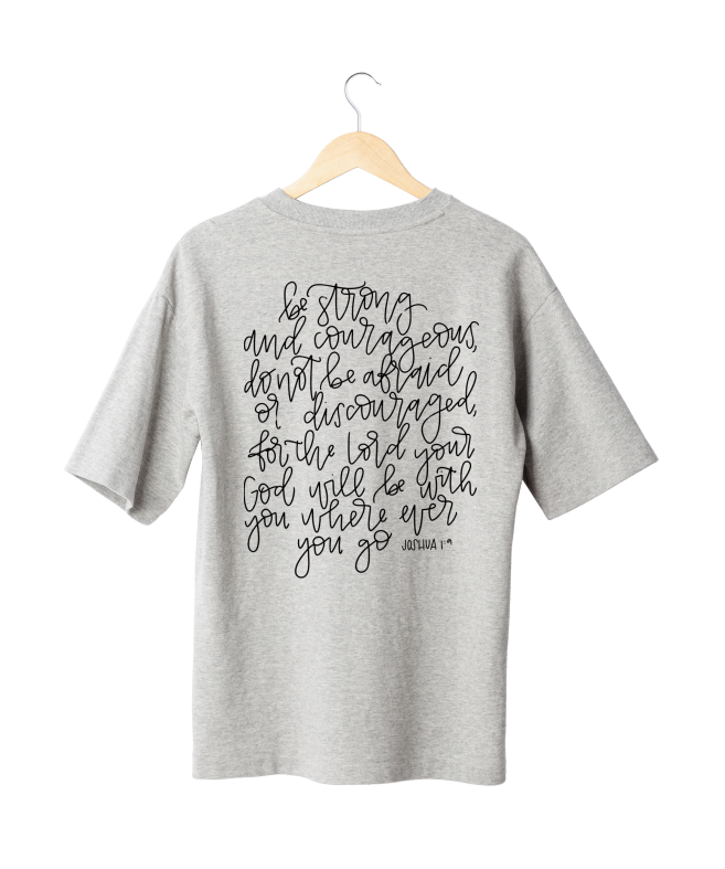 Be Strong & Courageous Tee – Joshua 1:9 (Unisex)