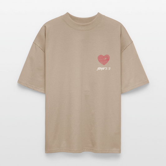 Stanley/Stella Blaster Oversized T-Shirt – John 3:3 Edition - stone
