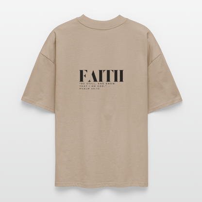 “Be Still” - Oversized T-Shirt - stone