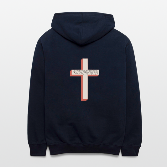 Redemption Contrast Hoodie - navy/heather gray