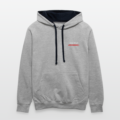 Redemption Contrast Hoodie - heather gray/navy
