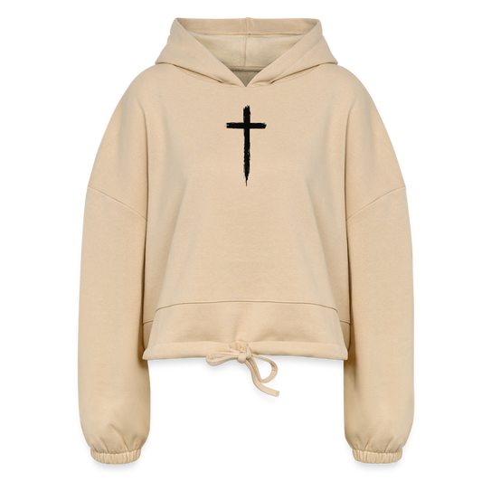 “Stand Firm”  - Women’s Cropped Hoodie - nude