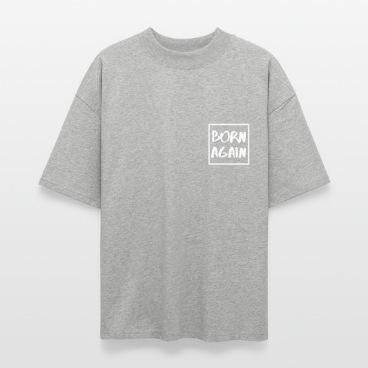 Born Again Oversized Tee - heather gray
